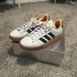 Adidas Women's Grand Court Alpha Cloudform 'White Flash Orange'